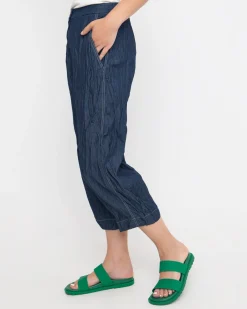Ozai N Ku Crinkle Crop Trousers, Denim