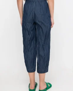 Ozai N Ku Crinkle Crop Trousers, Denim