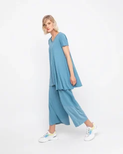 Ozai N Ku Cropped Wide Leg Pants, Azure