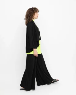 Ozai N Ku Drape Neck Cardigan, Black