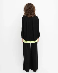 Ozai N Ku Drape Neck Cardigan, Black