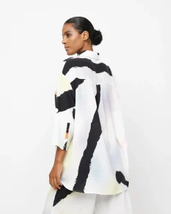 Ozai N Ku Duchamp Button Down Top, Mirage