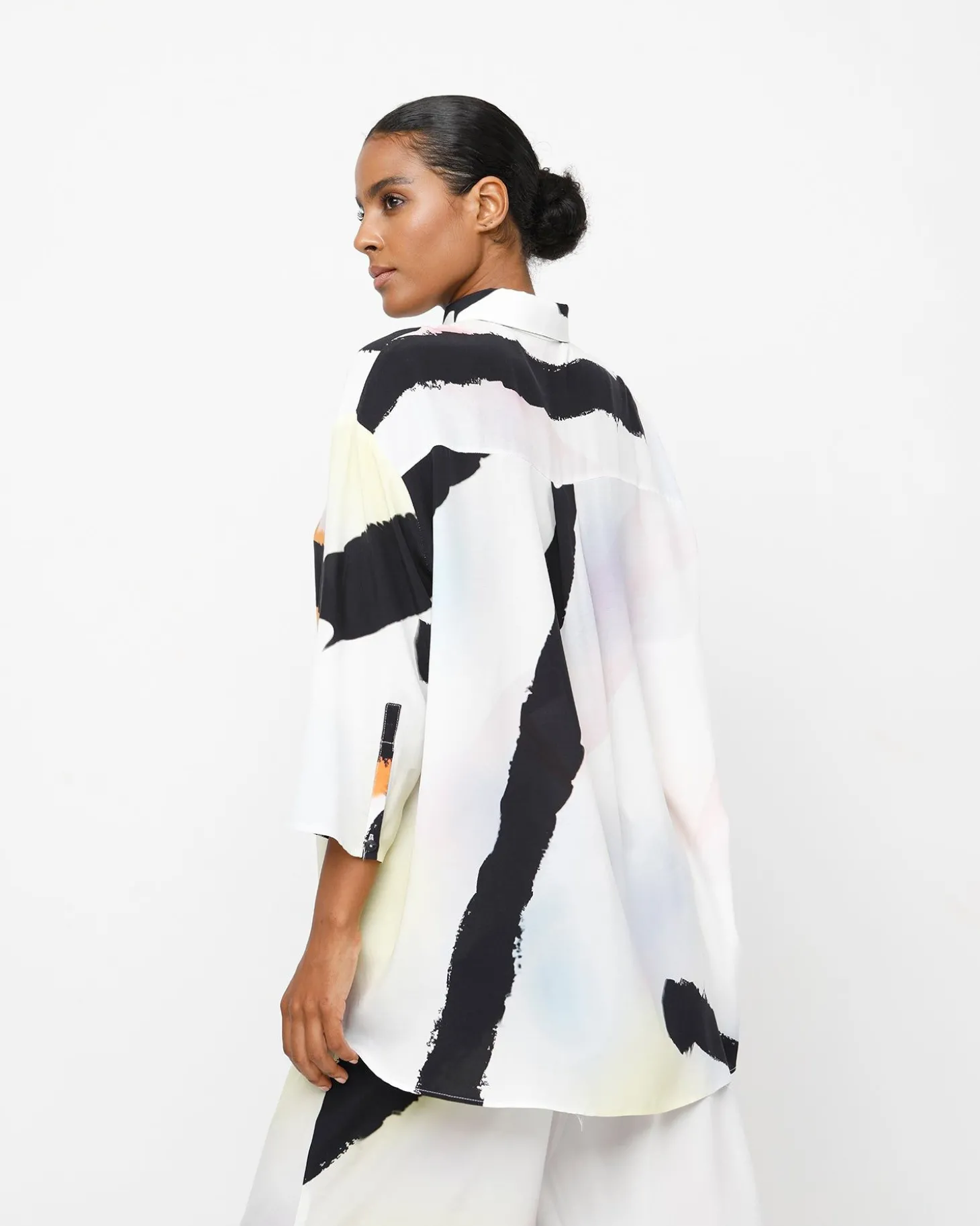 Ozai N Ku Duchamp Button Down Top, Mirage