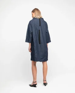 Ozai N Ku Funnel Dress, Denim