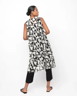 Ozai N Ku Glyph Tunic Top, Puzzle