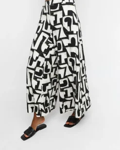 Ozai N Ku Letterpress Palazzo Pants, Puzzle