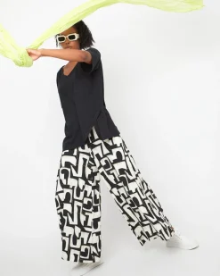 Ozai N Ku Letterpress Palazzo Pants, Puzzle