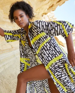 Ozai N Ku Lightning Dress, Star Yellow