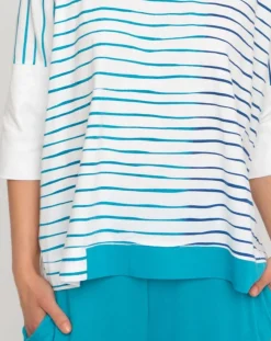 Ozai N Ku Oversized Top, Rivulet