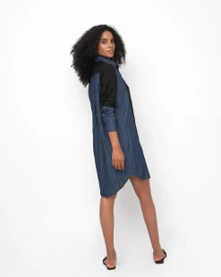 Ozai N Ku Patch Shirt Dress, Denim