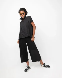 Ozai N Ku Pleated Lounge Pants, Black
