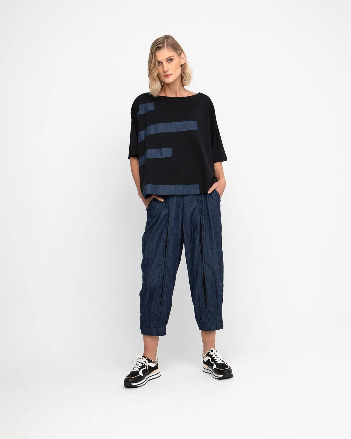 Ozai N Ku Secret Seam Trousers, Denim