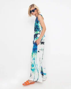 Ozai N Ku Splash Palazzo Pant, Abstract