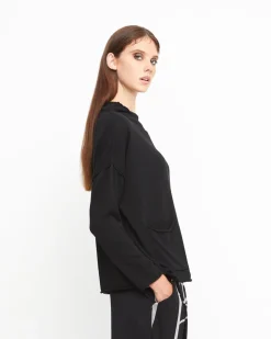 Ozai N Ku Techie Sweater Top, Black
