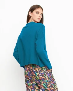 Ozai N Ku Techie Sweater Top, Petrol