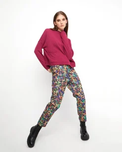 Ozai N Ku Techie Sweater Top, Ruby