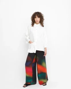 Ozai N Ku Trickster Crinkle Shirt, White
