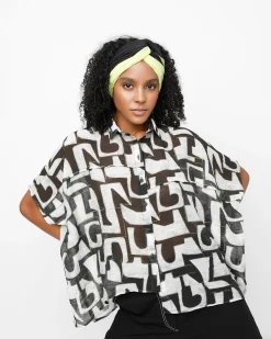 Ozai N Ku Typography Top, Puzzle