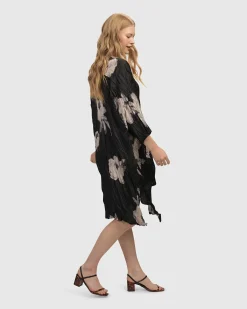 Paige Crinkle Caftan Tunic Dress, Roses
