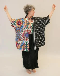 Paisley Bib Crinkle Maxi Dress, Multi