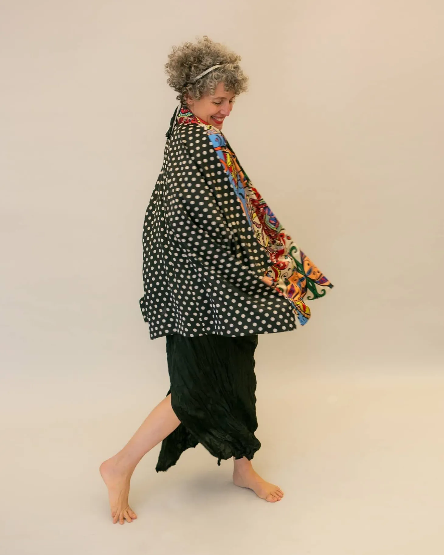 Paisley Bib Crinkle Maxi Dress, Multi