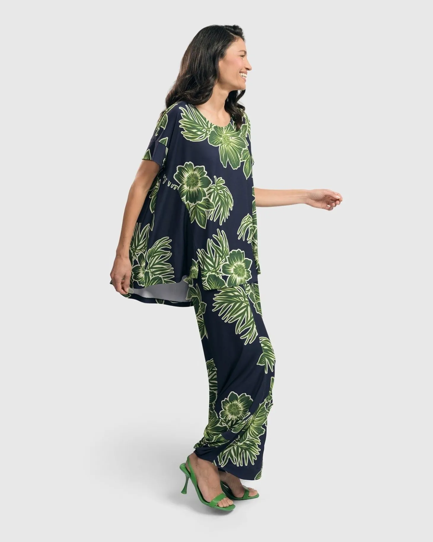 Paradise Punto Pants, Royal/Green