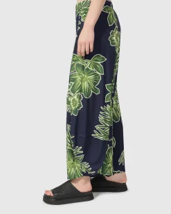 Paradise Punto Pants, Royal/Green
