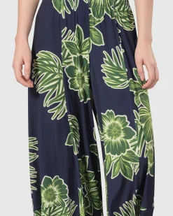 Paradise Punto Pants, Royal/Green