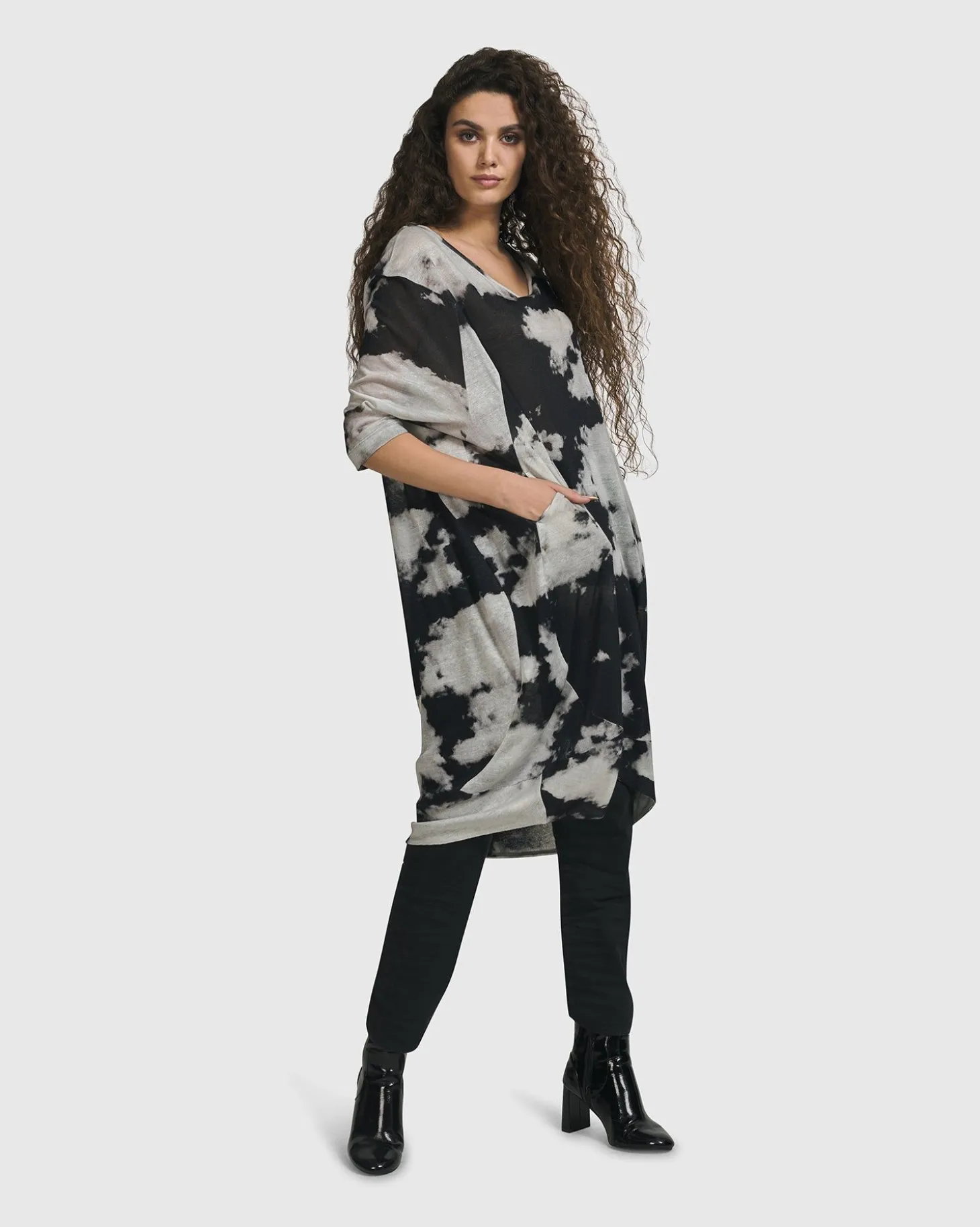 Parisian Sky Dress, Smoke