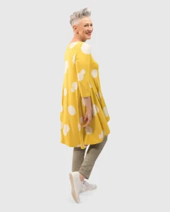 Perfect Swing Tunic Top, Canary Spots