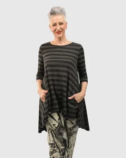 Perfect Swing Tunic Top, Stripes