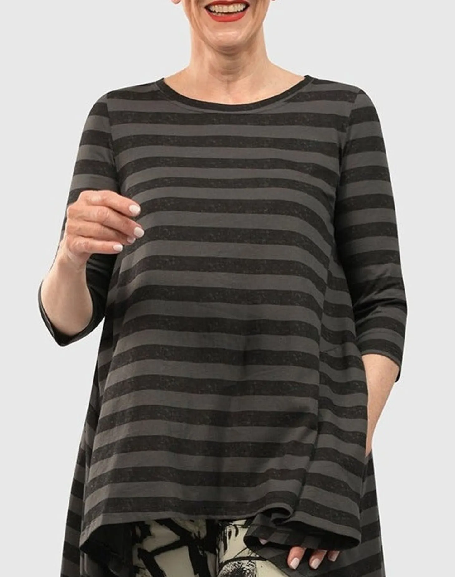 Perfect Swing Tunic Top, Stripes