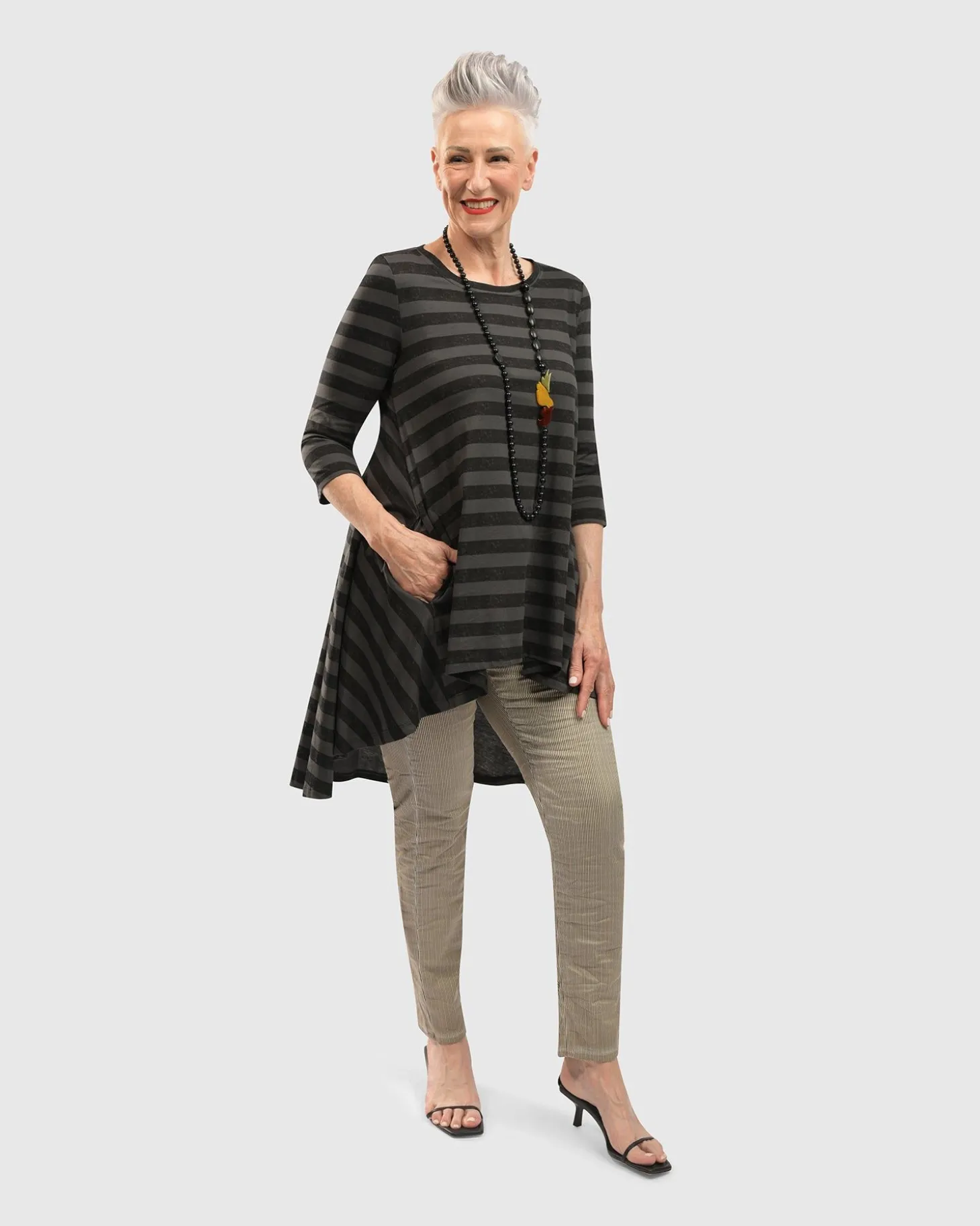 Perfect Swing Tunic Top, Stripes