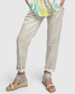 Pinstripe Iconic Stretch Jeans, Pearl/White