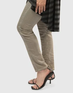 Pinstripe Iconic Stretch Jeans, Ivory