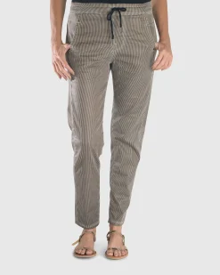 Pinstripe Iconic Stretch Jeans, Coffee