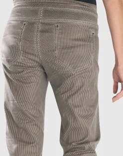Pinstripe Iconic Stretch Jeans, Coffee