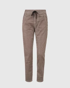 Pinstripe Iconic Stretch Jeans, Coffee