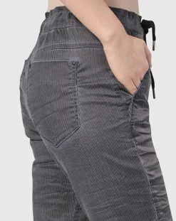 Pinstripe Iconic Stretch Jeans, Navy Wash