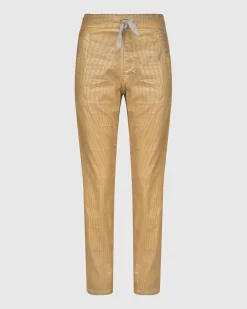 Pinstripe Iconic Stretch Jeans, Gold