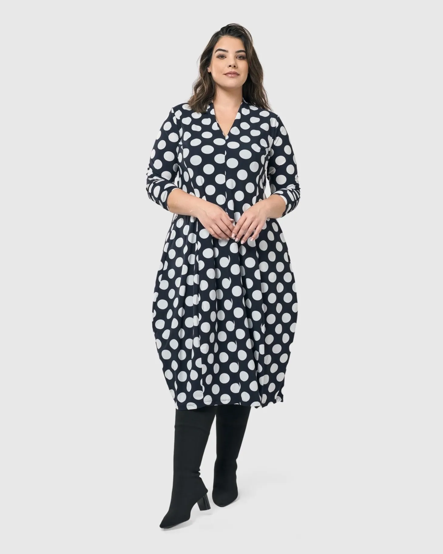 Piper Cocoon Dress, Circles
