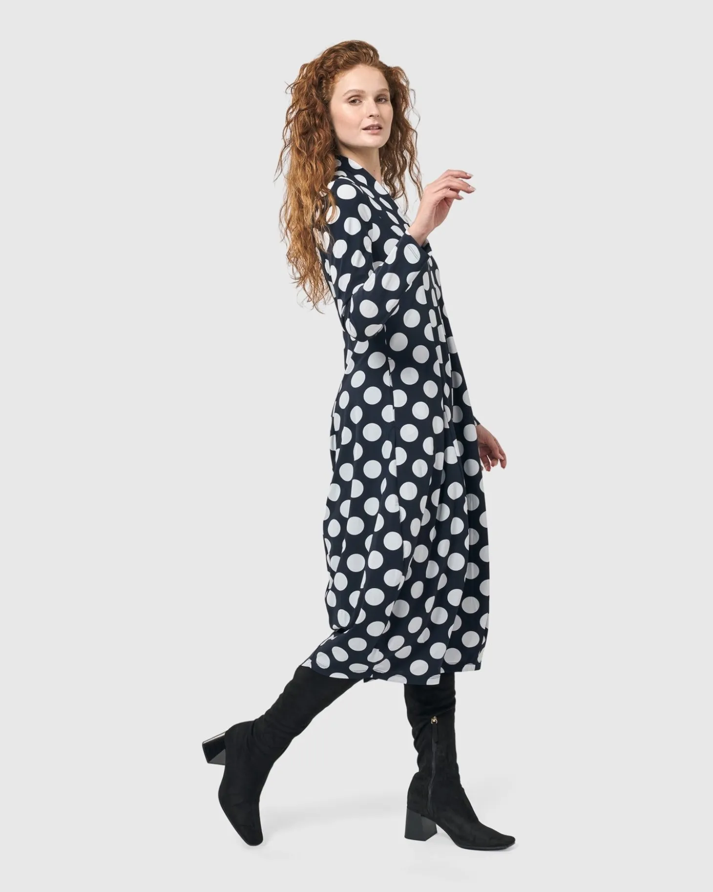 Piper Cocoon Dress, Circles
