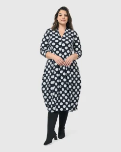 Piper Cocoon Dress, Circles