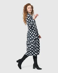 Piper Cocoon Dress, Circles