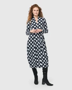 Piper Cocoon Dress, Circles