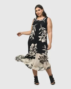 Prosecco Sleeveless Tunic Dress, Floral
