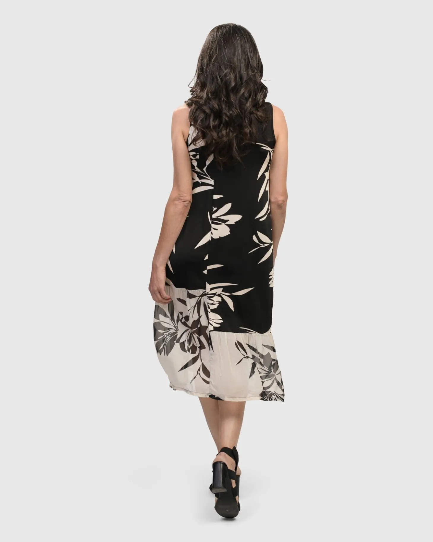Prosecco Sleeveless Tunic Dress, Floral