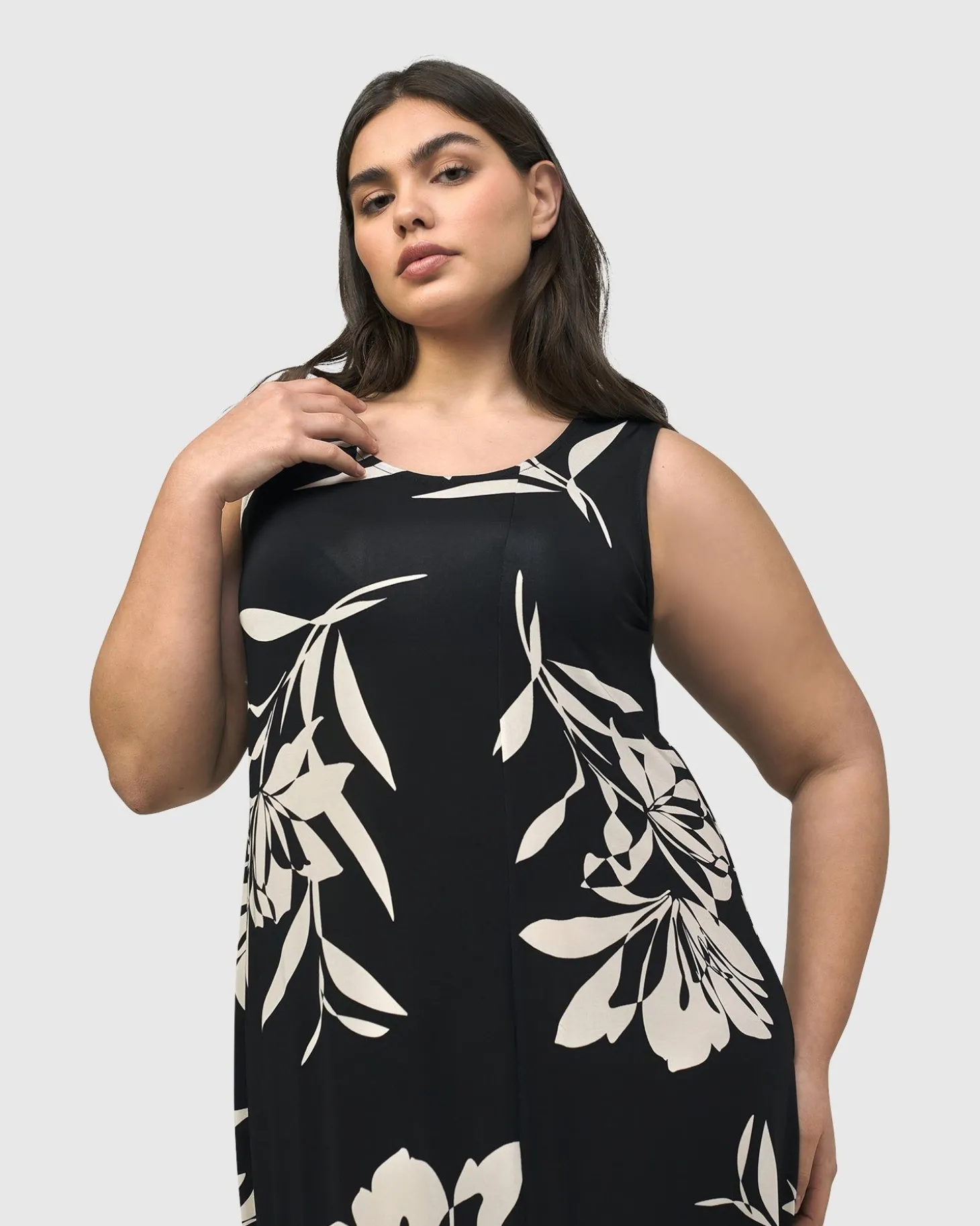 Prosecco Sleeveless Tunic Dress, Floral