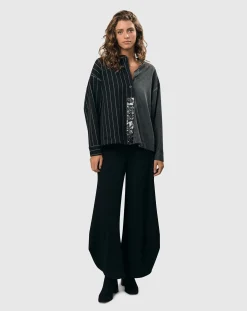 Pucker Dot Punto Pants, Black