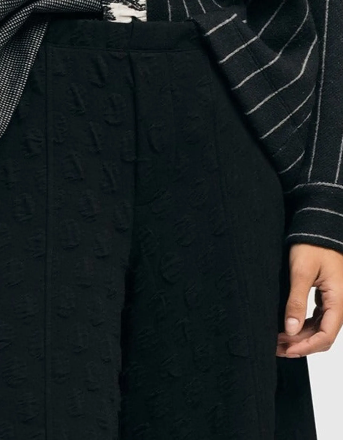 Pucker Dot Punto Pants, Black